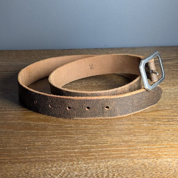 J. Crew Distressed Leather Belt - Picture 1 of 3